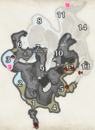MH Rise - Lava Caverns Rampage Records Map