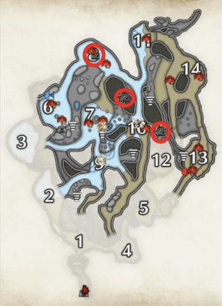 Monster Hunter Rise - Bonepiles (Quality Bone) In Lava Caverns (Lower Level).png