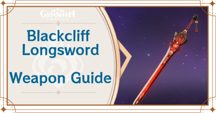 Genshin Impact - Blackcliff Longsword Sword