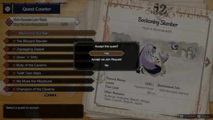 MH Rise - How to Post a Hub Quest Step 3