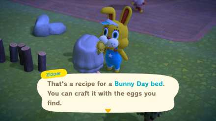 ACNH - Zipper Bunny Day Recipe