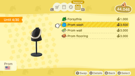 ACNH - Prom Sash Seasonal Item.png