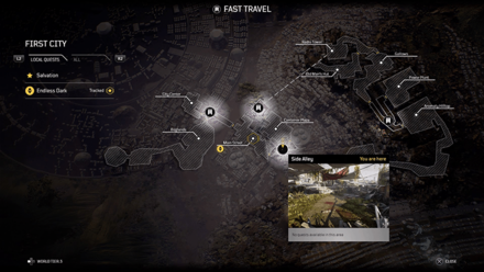 Outriders - Endless Dark Fast Travel to Side Alley