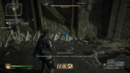 Outriders - The Scientific Method Journal Entry Hallway