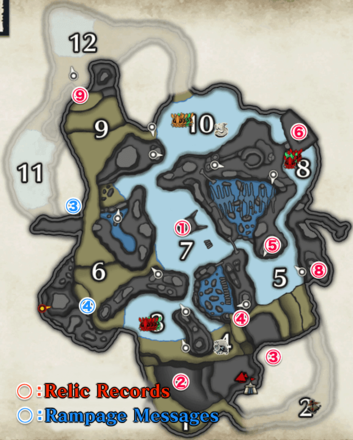 Monster Hunter Rise (MH Rise) - Relic Records Surface Level Map