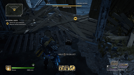 Outriders - Historian - Roots Pick up the Artifact