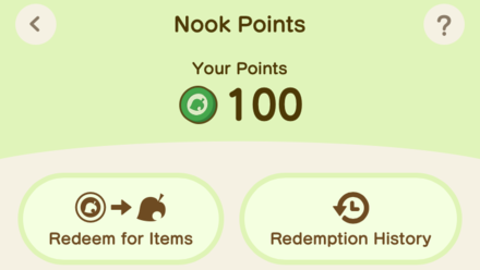 ACNH - Nook Points - Redeem for Items