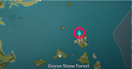 Genshin - Heart Island from Guyun Stone Forest