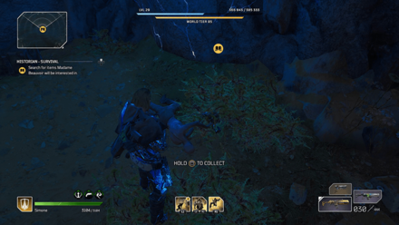 Outriders - Historian - Survival Pick Up Artifact