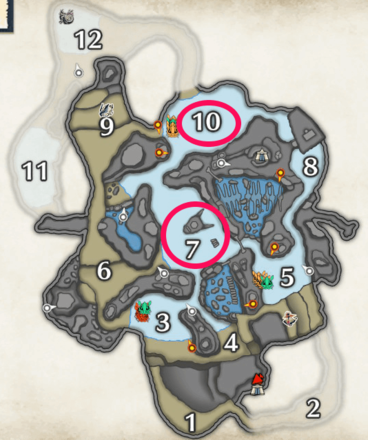 Monster Hunter Rise - Remobra Location Frost Islands.png