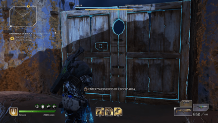 Outriders - Shepherds of Enoch Glowing Blue Door Monastery Craftyard