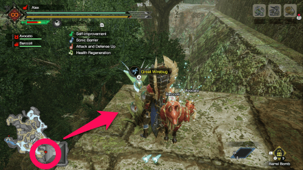 Monster Hunter Rise (MH Rise) - great wirebug at the west side of the pyramid