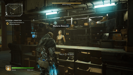 Outriders - Historian - Connection Return with the Artifact to Madame Beauvior