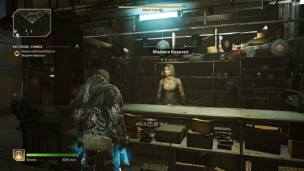 Outriders - Historian - Change Return with the Artifact to Madame Beauvior