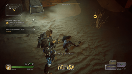 Outriders - Historian - Evolution Pick up the Artifact