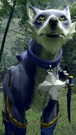 MH Rise - Shuriken Collar layered armor piece (Palamute)