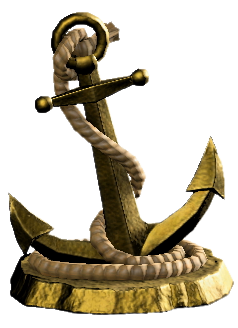 The Gold version of Anchor Statue