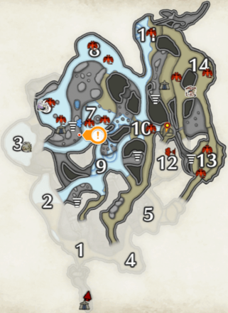 MH Rise - Lava Caverns Scale Lizard Locations