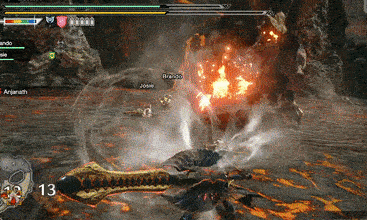 MH Rise - Blocking Anjanath Flame Breath
