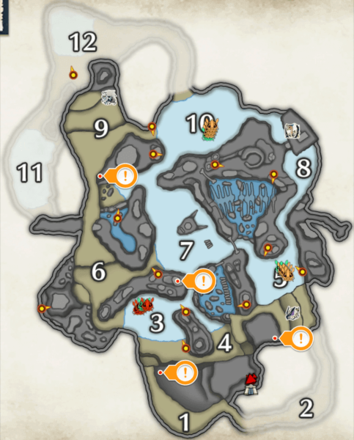 MH Rise - Frost Islands Rock Lizard Location