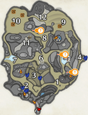 MH Rise - Sandy Plains Rock Lizard Locations