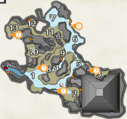 MH Rise - Flooded Forest Rock Lizard Locations