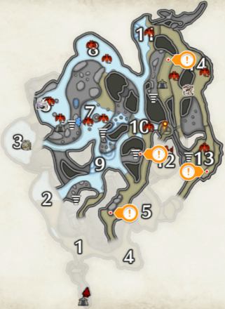 MH Rise - Lava Caverns Rock Lizard Locations