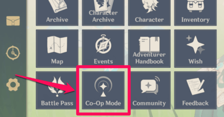 Genshin - Co Op Button in Game Menu