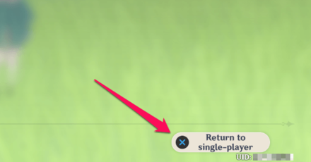 Genshin - Return to Single Player mode