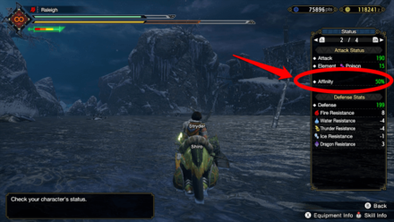 MH Rise - No Affinity Bonus