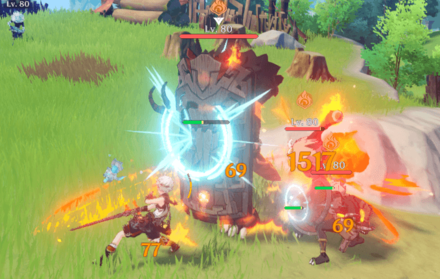 Genshin - Pudgy Pyrotechnicians Shield Burn