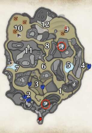 Monster Hunter Rise (MH Rise) - Sandy Plains Above Ground Fishing Spots