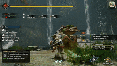 MH Rise - Bow Charging Sidestep.gif
