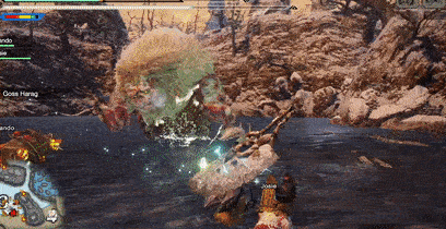 MH Rise - Wirebug to safety from Goss Harag