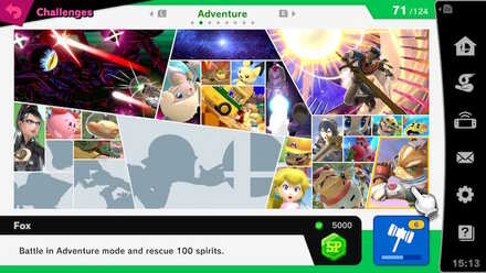 Super Smash Bros. Ultimate Clear Challenges for SP
