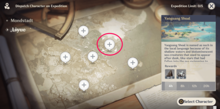 Genshin - Liyue Yaoguang Shoal - Iron Chunk Expedition