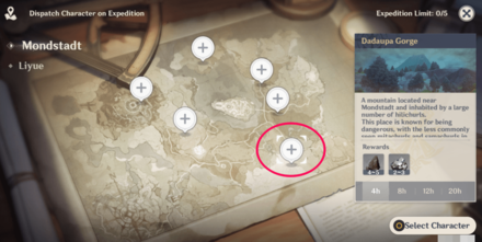 Genshin - Monstadt Dadaupa Gorge - Iron Chunk Expedition