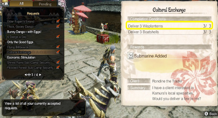 Monster Hunter Rise (MH Rise) - Wisplantern Cultural Exchange Request