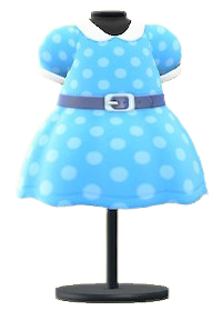 Belted Dotted Dress Image