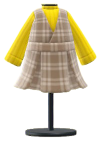 ACNH - Checkered Jumper Dress Image