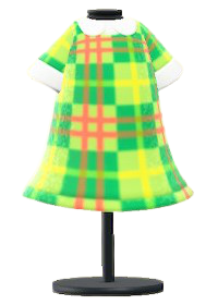 ACNH - Lively Plaid Dress Image