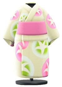 The White version of Morning-Glory Yukata