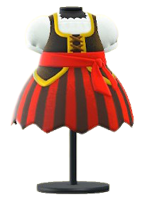 The Red version of Pirate Dress
