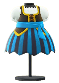 The Blue version of Pirate Dress