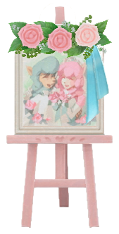 ACNH - The Reese & Cyrus version of Wedding Welcome Board