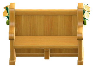 The Garden version of Wedding Bench