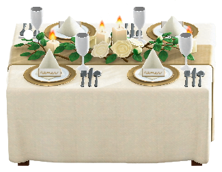 ACNH - The Chic version of Wedding Table