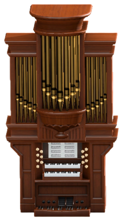 The Dark Brown version of Wedding Pipe Organ