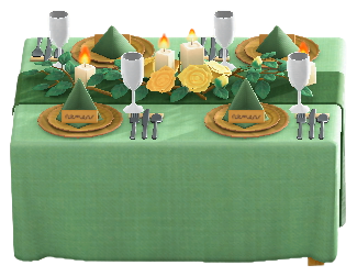 ACNH - The Garden version of Wedding Table