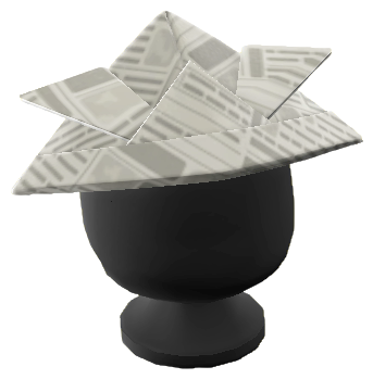 ACNH - Newsprint Helmet